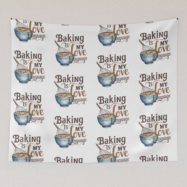 Item preview, BAKING IS MY LOVE LANGUAGE VINTAGE LOOK designed and sold by Rajasekar.