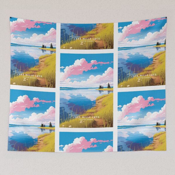 Item preview, Lake Mille Lacs Minnesota Fishing Haven designed and sold by NeuralVibe.