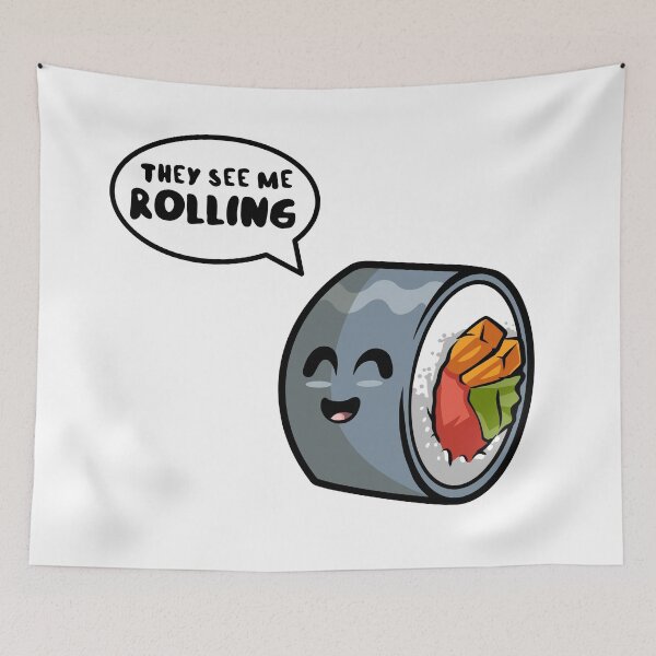 Item preview, They see me rolling - sushi roll designed and sold by messy-nessie.