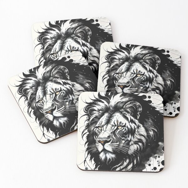 Item preview, lion, ink, drawing, art  designed and sold by DonnaBlankaArt.