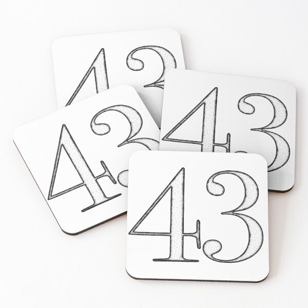 Item preview, Dotart/Dotwork illustration of Number 43 designed and sold by MagnetitaBySil.