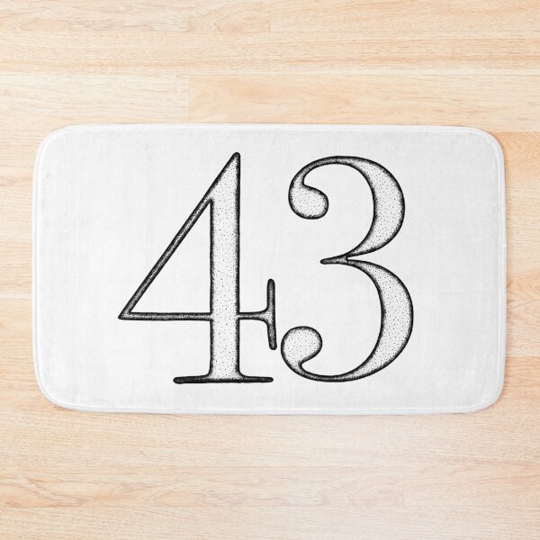 Item preview, Dotart/Dotwork illustration of Number 43 designed and sold by MagnetitaBySil.