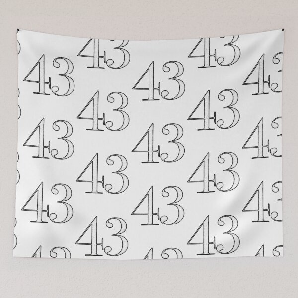 Item preview, Dotart/Dotwork illustration of Number 43 designed and sold by MagnetitaBySil.