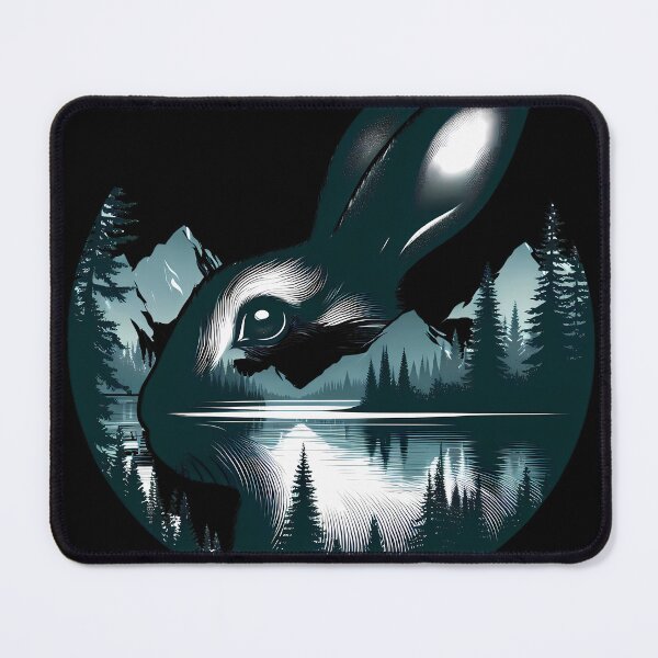 Item preview, Rabbit Silhouette designed and sold by Funny Vintage Stickers And T-Shirts.