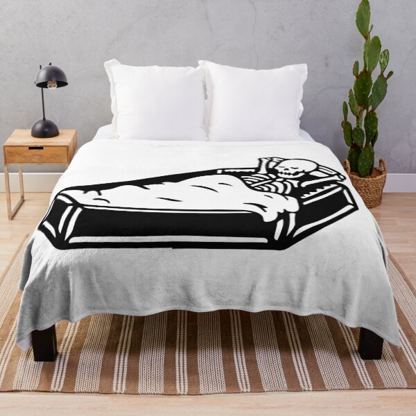 Item preview, Rest in Peace: Black Ink Skeleton in Coffin designed and sold by InkStation24.