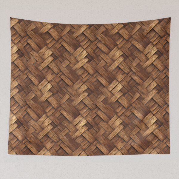 Item preview, Wooden Basketweave Motif II | Seamless designed and sold by Unrooted.