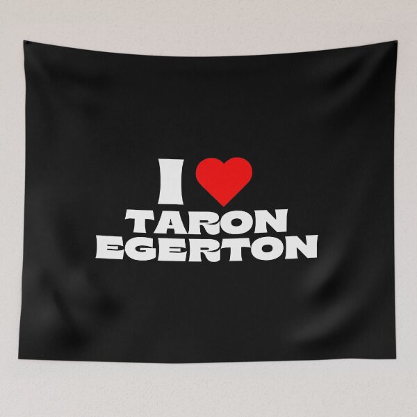 Item preview, I Love Taron Egerton - White Fonts designed and sold by Itsheartshop.