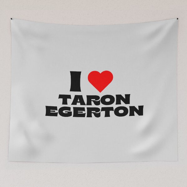 Item preview, I Love Taron Egerton - Black Fonts designed and sold by Itsheartshop.