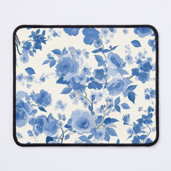 Item preview, Blue Chinoiserie Flowers | Seamless designed and sold by Unrooted.