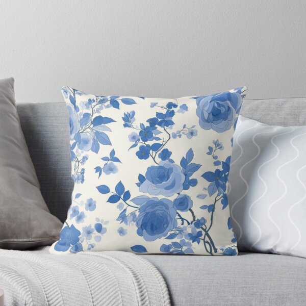 Item preview, Blue Chinoiserie Flowers | Seamless designed and sold by Unrooted.