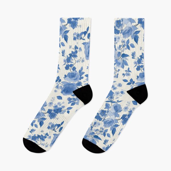Item preview, Blue Chinoiserie Flowers | Seamless designed and sold by Unrooted.