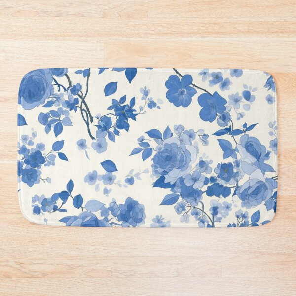 Item preview, Blue Chinoiserie Flowers | Seamless designed and sold by Unrooted.