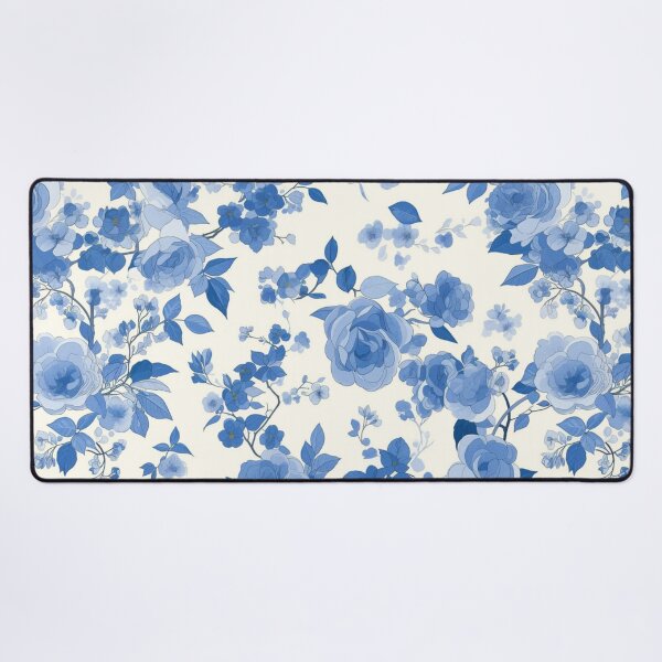 Item preview, Blue Chinoiserie Flowers | Seamless designed and sold by Unrooted.