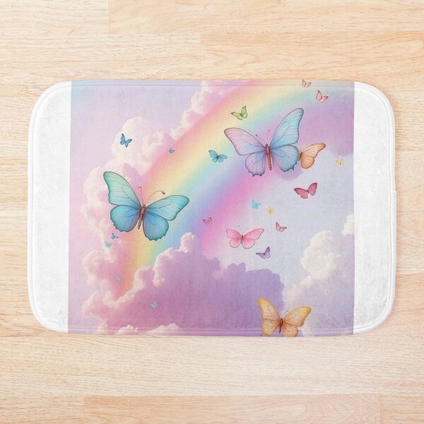 Artikelvorschau, Schmetterlinge und Regenbogen entworfen und verkauft von ritusdesigns.