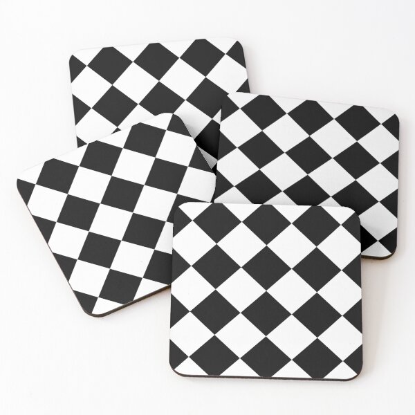 Item preview, Black & White Harlequin Motif | Seamless designed and sold by Unrooted.