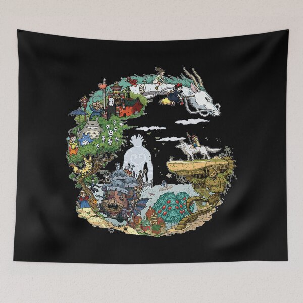 Item preview, "Nostalgic Aesthetics: Exploring the Totoros Charm of Japanese Vintage Anime Art" designed and sold by ndalamson.