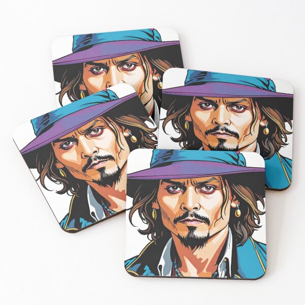 Item preview, johnny Depp, drawing, fan club, illustration designed and sold by DonnaBlankaArt.