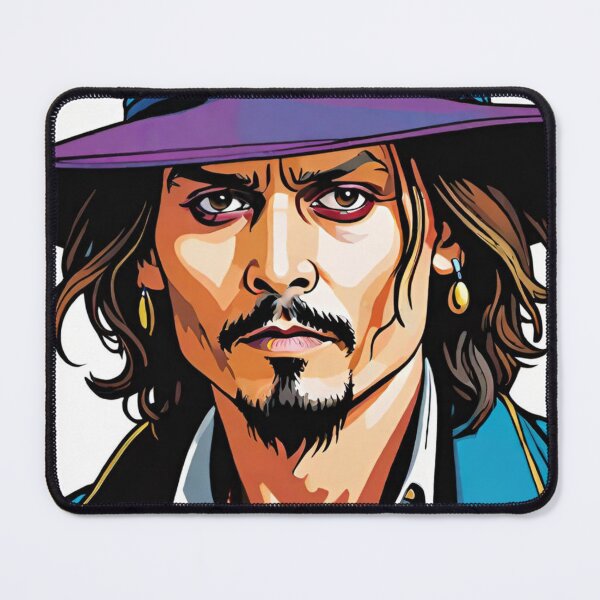 Item preview, johnny Depp, drawing, fan club, illustration designed and sold by DonnaBlankaArt.