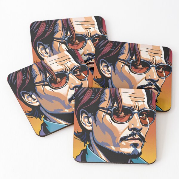 Item preview, johnny Depp, drawing, fan club, illustration designed and sold by DonnaBlankaArt.