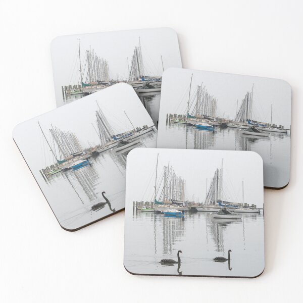 Item preview, Boats and Swans, Williamstown, Australia designed and sold by Kate Powick.