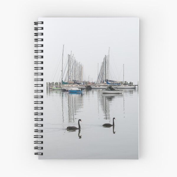 Item preview, Boats and Swans, Williamstown, Australia designed and sold by Kate Powick.