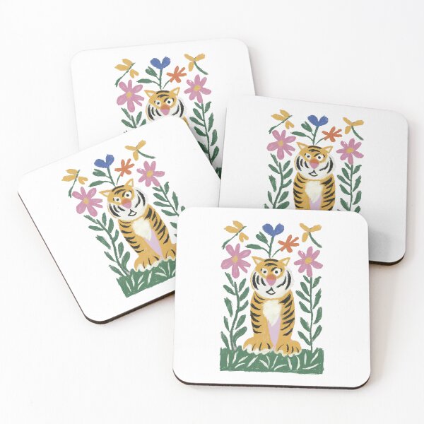 Item preview, Tiger in garden designed and sold by FORPOTATOPARTY.