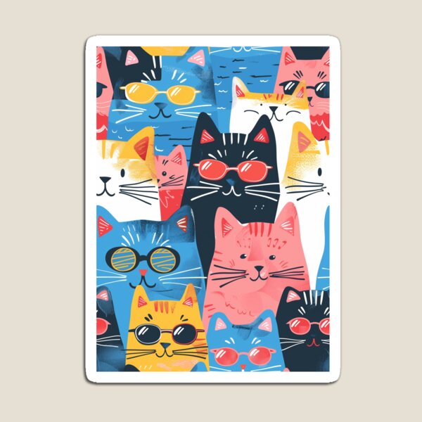 Item preview, Colorful Cat Pattern designed and sold by gevix.