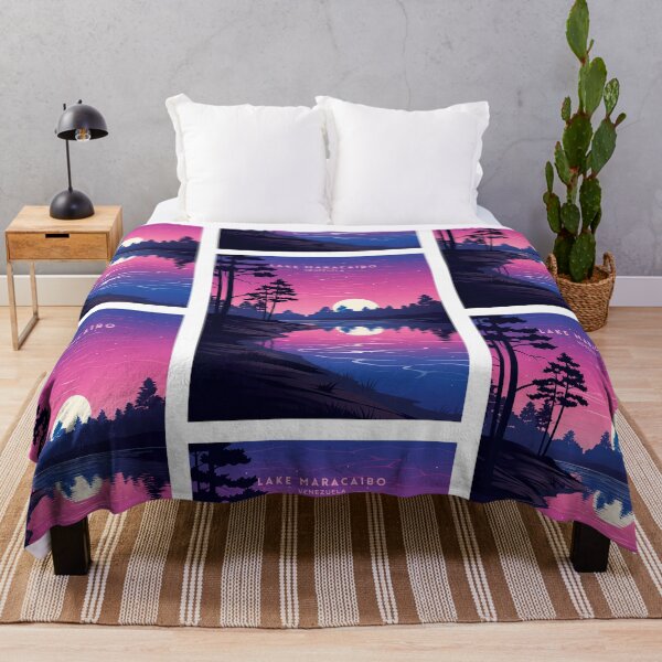 Item preview, Lake Maracaibo Sunset Serenity designed and sold by NeuralVibe.