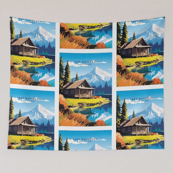 Item preview, Lake Matheson New Zealand Reflective Beauty designed and sold by NeuralVibe.