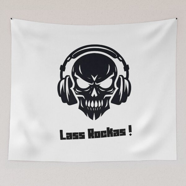 Item preview, Skull with headphones - Let's rock! designed and sold by danny-Dsign.
