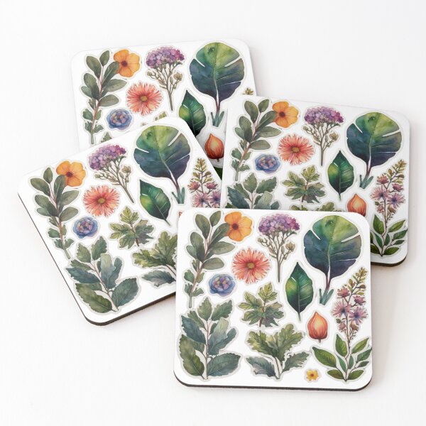 Item preview, botanical patterns designed and sold by Screwnut.