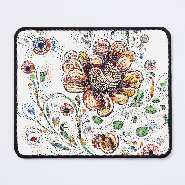 Vista previa del artículo con la obra «Floral creado solo con puntos de colores.», diseñado y vendido por creativebyte77.
