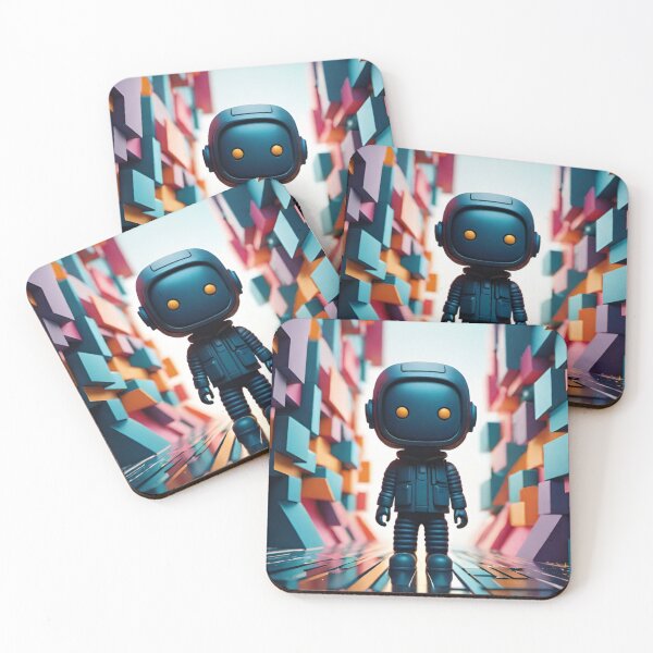 Item preview, astronaut, robot, drawing, illustration, fantasy designed and sold by DonnaBlankaArt.