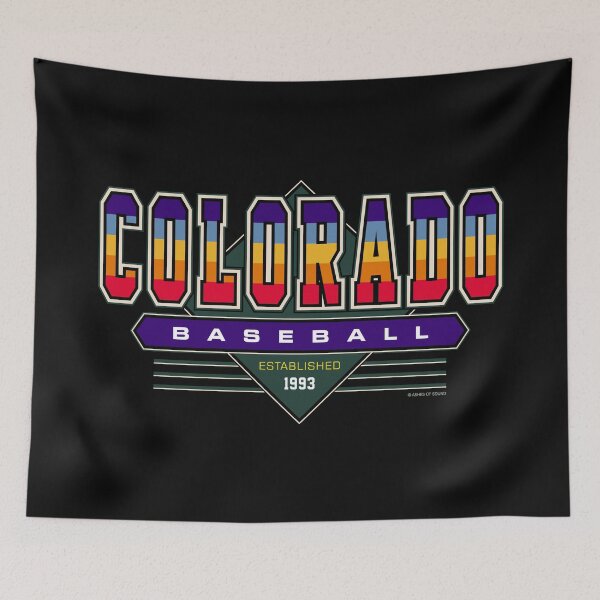 Artikelvorschau, Colorado Baseball Retro, Vintage Rockies inspirierter 90er-Jahre-Rückblick entworfen und verkauft von Ashes of Sound.