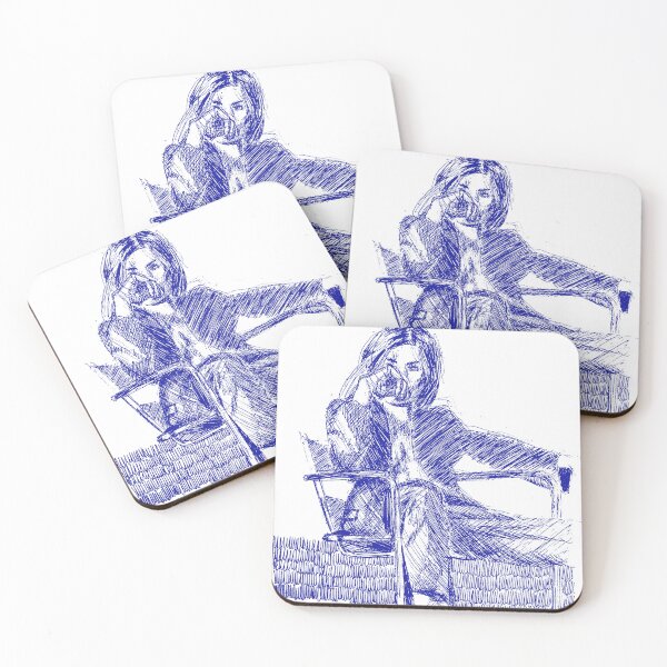 Item preview, Illustration portrait of pretty woman sitting designed and sold by Arthur Loeuil.