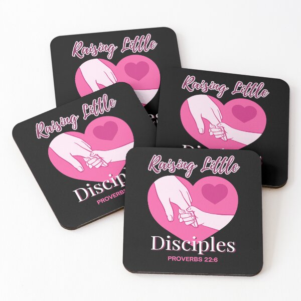 Item preview, Christian Mother's Day Raising Little Disciples Proverbs 22:6 Pink Heart Graphic Design For all Loving Mothers designed and sold by Wear-Christ.
