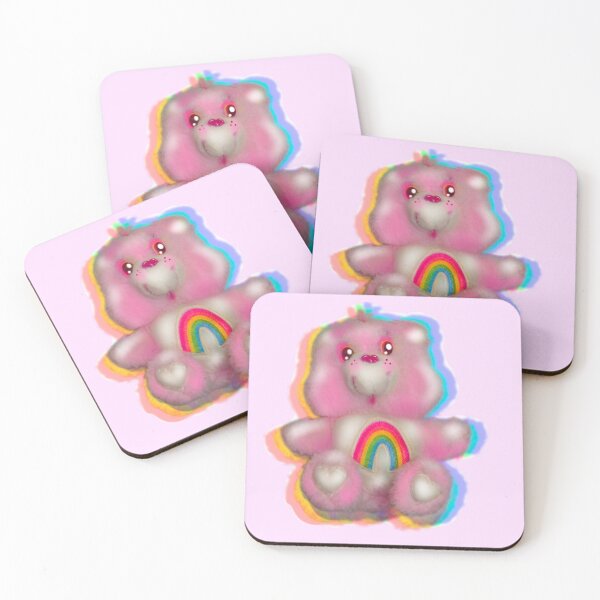 Item preview, Vintage Light glitch Rainbow Bear designed and sold by NikiiNeko.