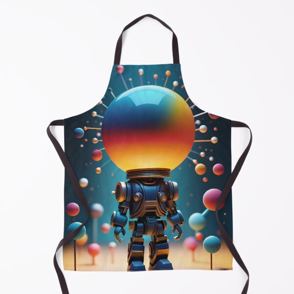Item preview, astronaut, robot, drawing, illustration, fantasy designed and sold by DonnaBlankaArt.