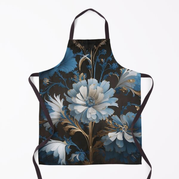 Item preview, Navy Blue & Gold Floral Inspired By William Morris designed and sold by Tamas Das.