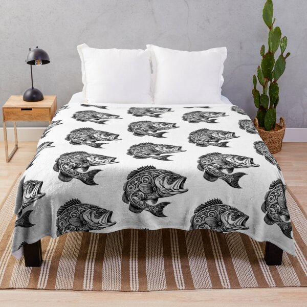 Item preview, Abstract Anatomy Largemouth Bass Fishing Design Art designed and sold by BrianSaysDesign.