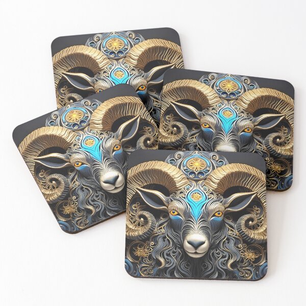 Item preview, Goat head with third eye designed and sold by rainsdesigns.