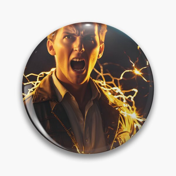 Item preview, Electricity kills scared guy with sparkles designed and sold by icemanphotos.