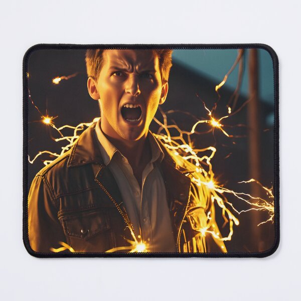 Item preview, Electricity kills scared guy with sparkles designed and sold by icemanphotos.