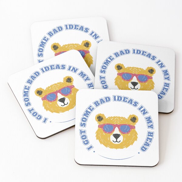 Item preview, I got some bad ideas in my head_bear designed and sold by FORPOTATOPARTY.