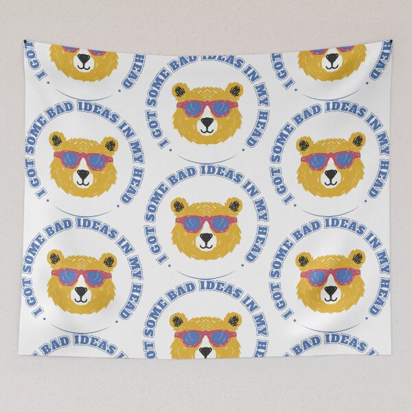 Item preview, I got some bad ideas in my head_bear designed and sold by FORPOTATOPARTY.