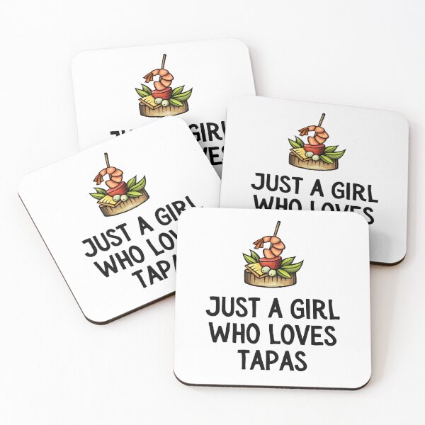 Item preview, Tapas T-Shirt, Just a girl who loves tapas,  Distressed Spanish Food Shirt, Tapas Gift  designed and sold by SlocifieShop.