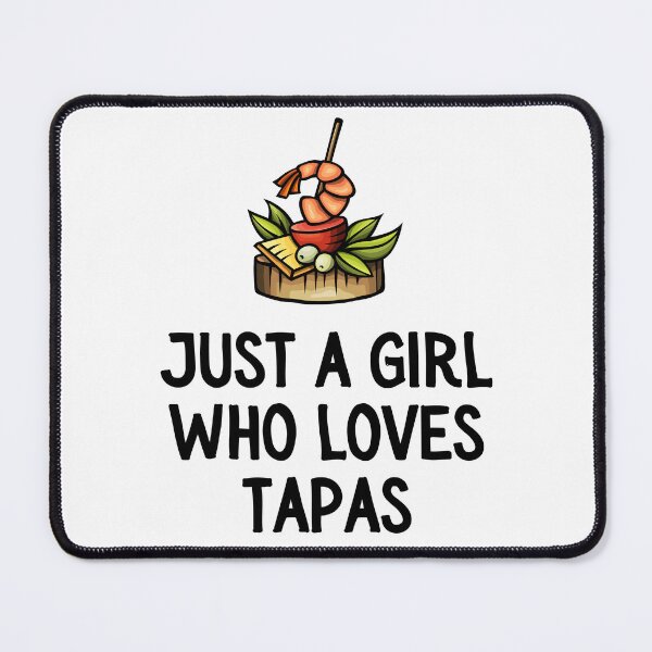 Item preview, Tapas T-Shirt, Just a girl who loves tapas,  Distressed Spanish Food Shirt, Tapas Gift  designed and sold by SlocifieShop.