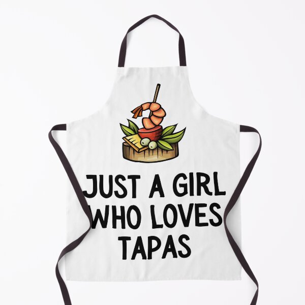Item preview, Tapas T-Shirt, Just a girl who loves tapas, Distressed Spanish Food Shirt, Tapas Gift designed and sold by SlocifieShop.