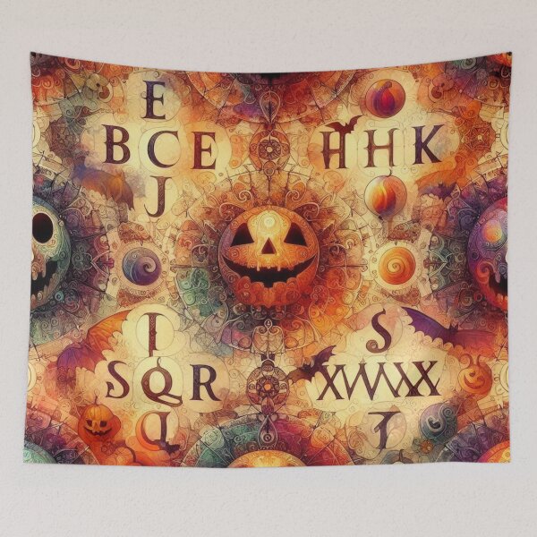 Item preview, Elegant Halloween Alphabet Clipart - Relaxing Watercolor Design in 4K for Kids' Spaces designed and sold by santyj.