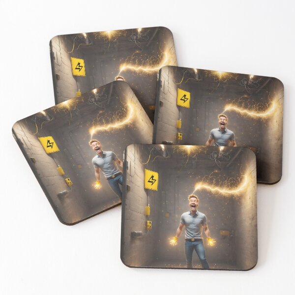 Item preview, Funny guy sticker, electricity kills designed and sold by icemanphotos.